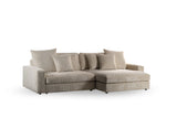 Sofá Kaia DH Interior Beige Blanco foto vista frontal diagonal