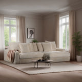 Sofá Nia DH Interior Beige Foto ambiental vista frontal en diagonal