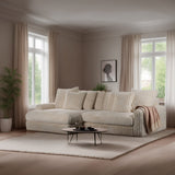 Sofá Nia DH Interior Beige Foto ambiental vista frontal en diagonal