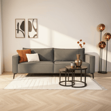 3-zits losse dikke rugkussens antraciet chenille Yara