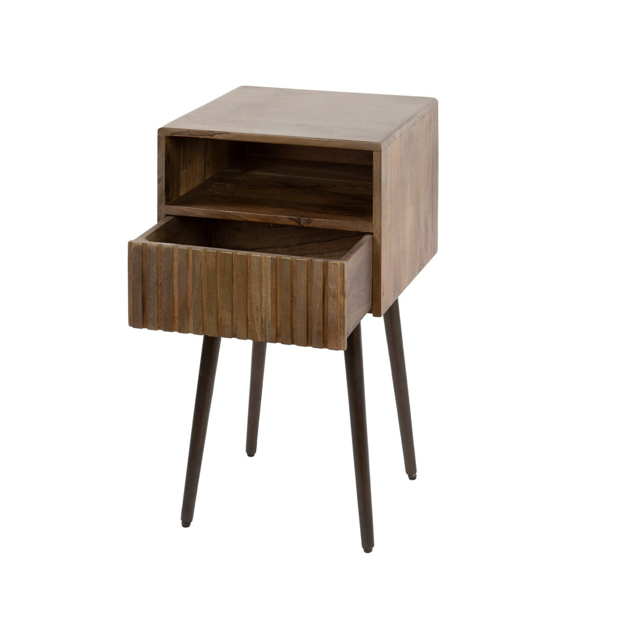 Nachtkastje Dex Acaciahout Drift Brown - 1 Lade