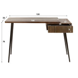 Kaptafel Elin - Massief Acacia Drift Brown 120 cm