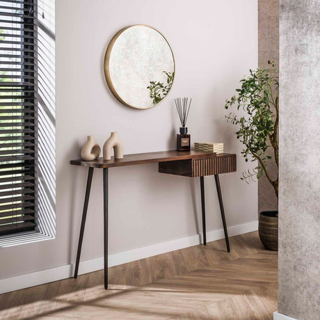 Kaptafel Elin - Massief Acacia Drift Brown 120 cm