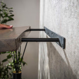 Estante de pared de madera maciza de Acacia Drift Brown de 60 cm 