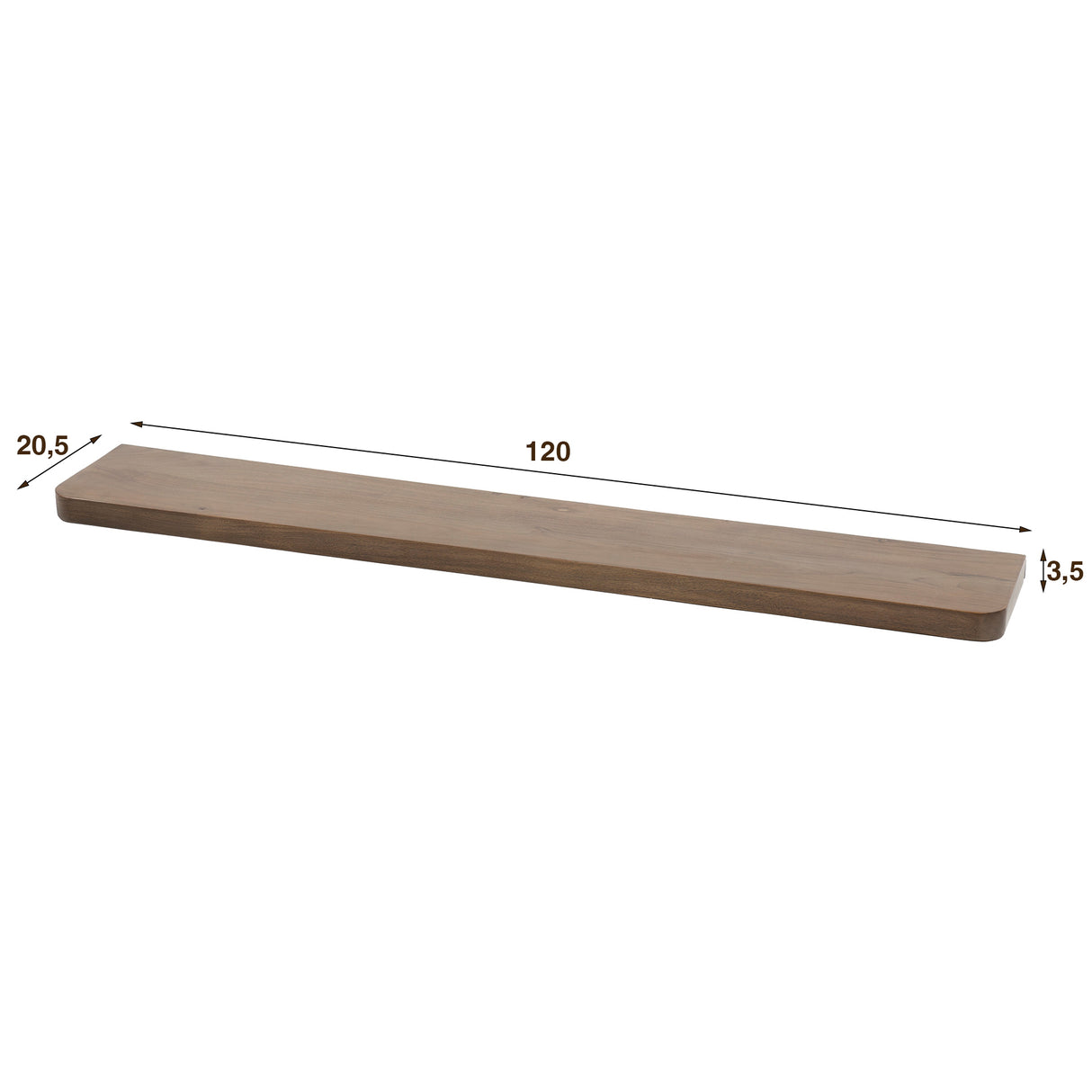 Estante de pared Loft Acacia 120 cm - Marrón Drift 