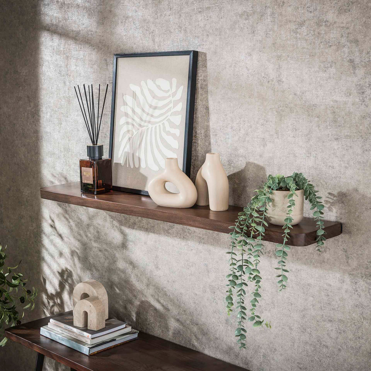 Estante de pared Loft Acacia 120 cm - Marrón Drift 