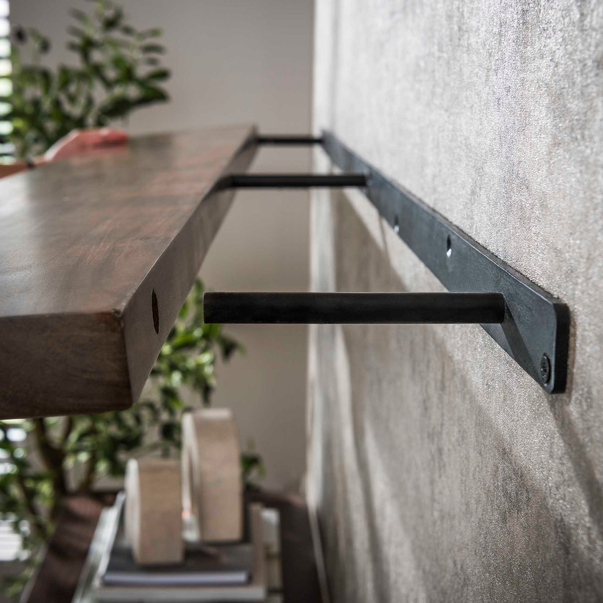 Estante de pared Loft Acacia 120 cm - Marrón Drift 