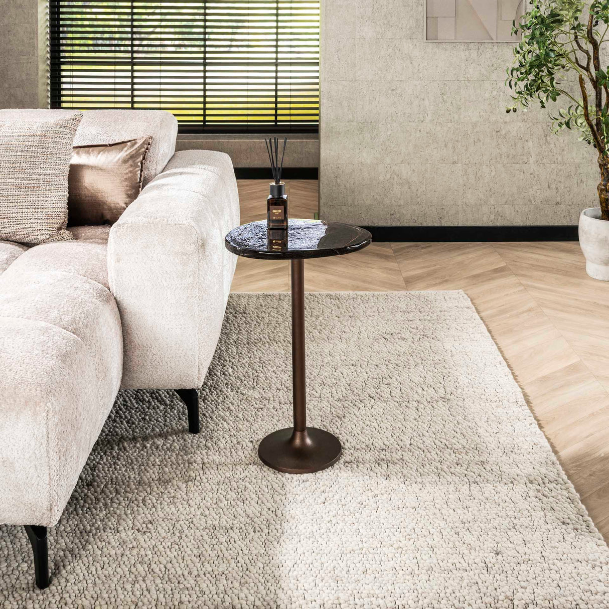 Bijzettafel Vigo - Antiek Koper 60 cm