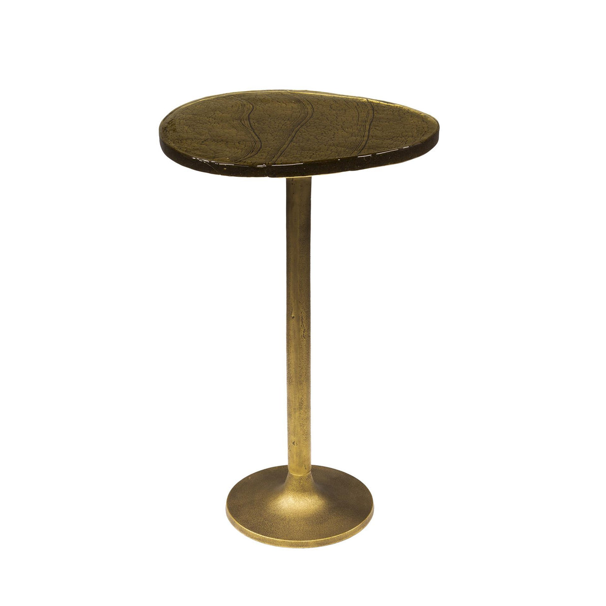 Bijzettafel Nola in Antiek Goud - 60 cm hoog