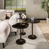 Bijzettafel Copper Glow M – Antiek Koper, 50x42x55 cm