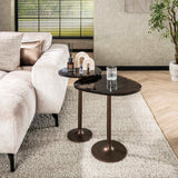 Bijzettafel Copper Glow M – Antiek Koper, 50x42x55 cm