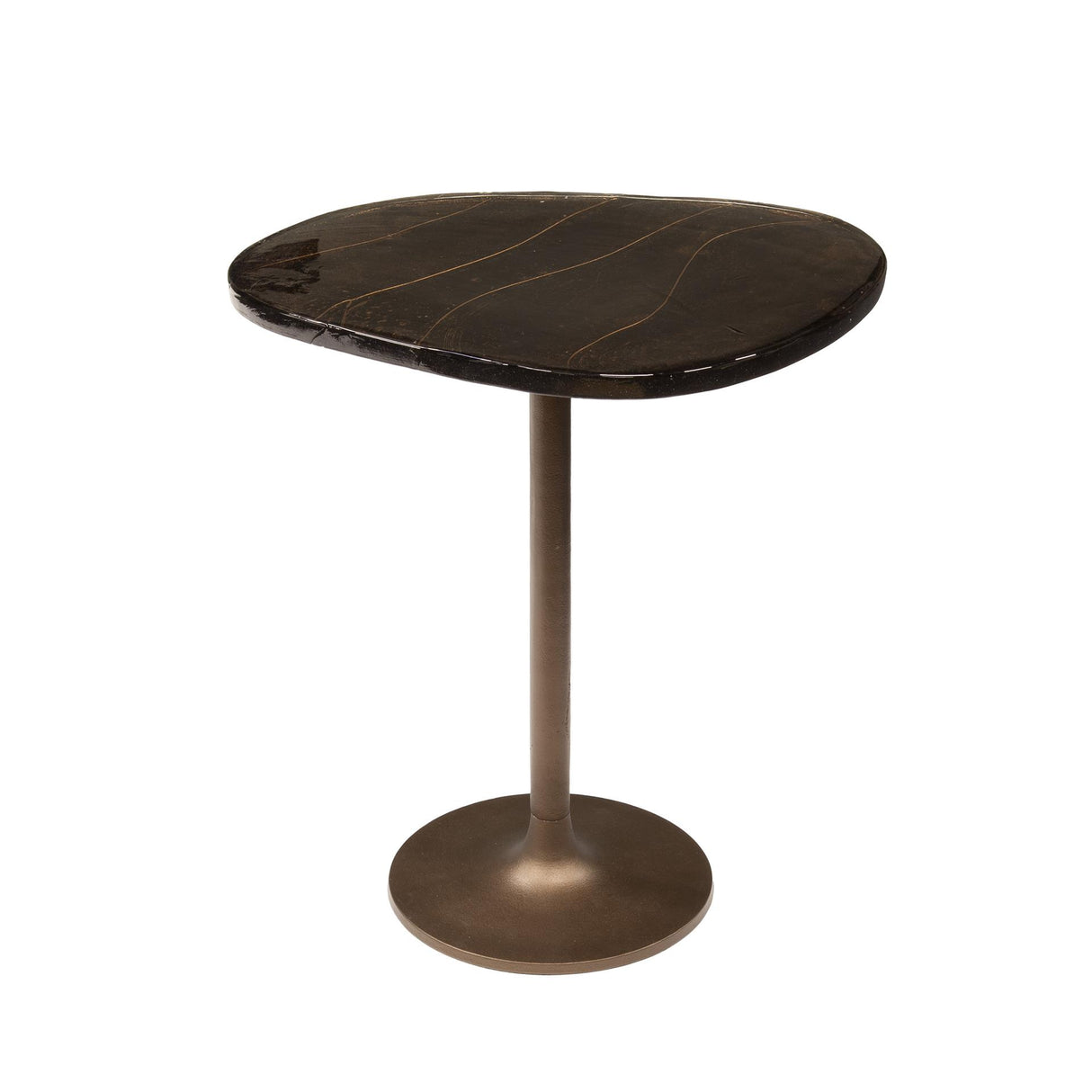 Bijzettafel Copper Glow M – Antiek Koper, 50x42x55 cm
