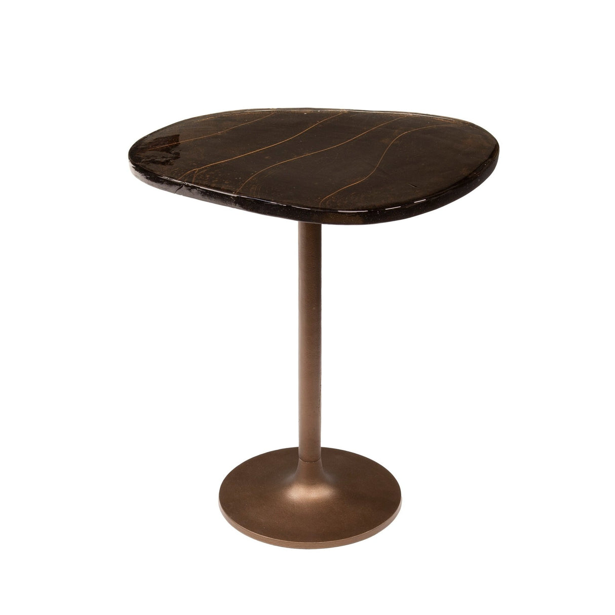 Mesita de noche Copper Glow M – Cobre antiguo, 50x42x55 cm 