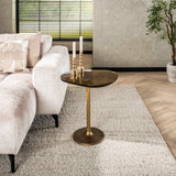 Bijzettafel Aurora M - Antiek Goud 50x55 cm