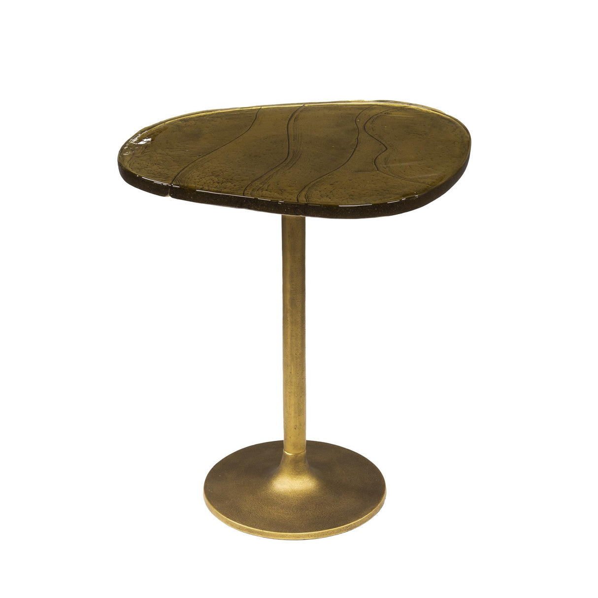 Bijzettafel Aurora M - Antiek Goud 50x55 cm