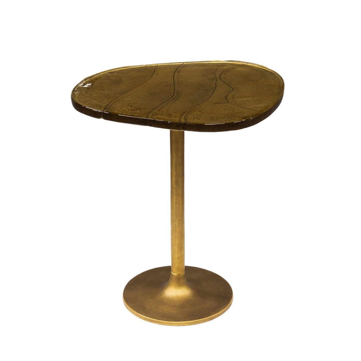 Mesita auxiliar Aurora M - Oro antiguo 50x55 cm 