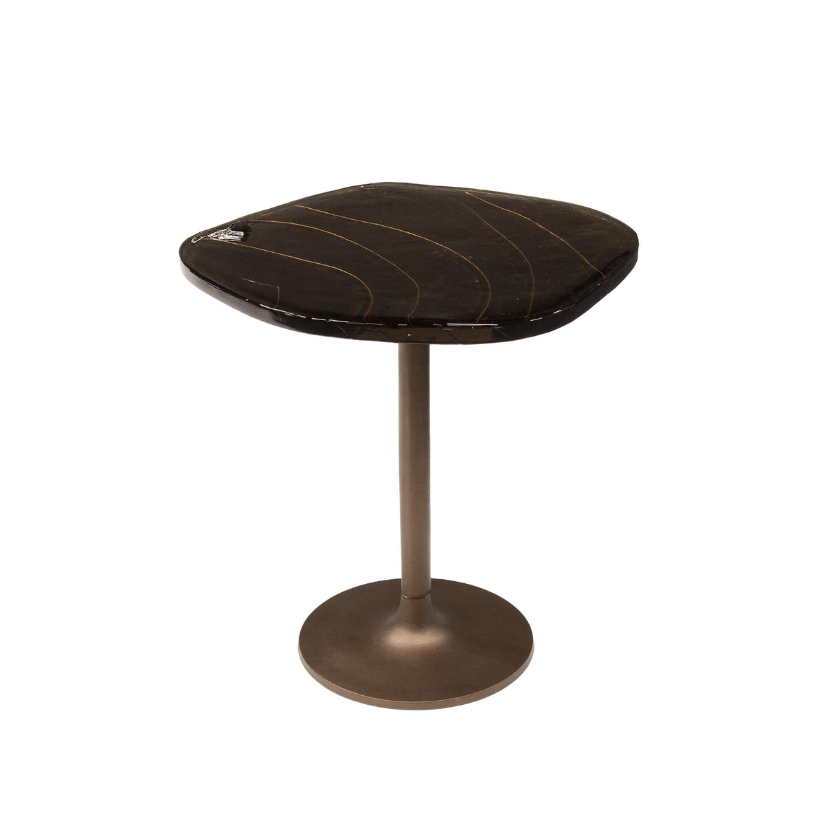 Bijzettafel Aris S – Antiek Koper 53x42x50 cm