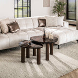 Salontafel Aura M antiek koper 62x45 cm