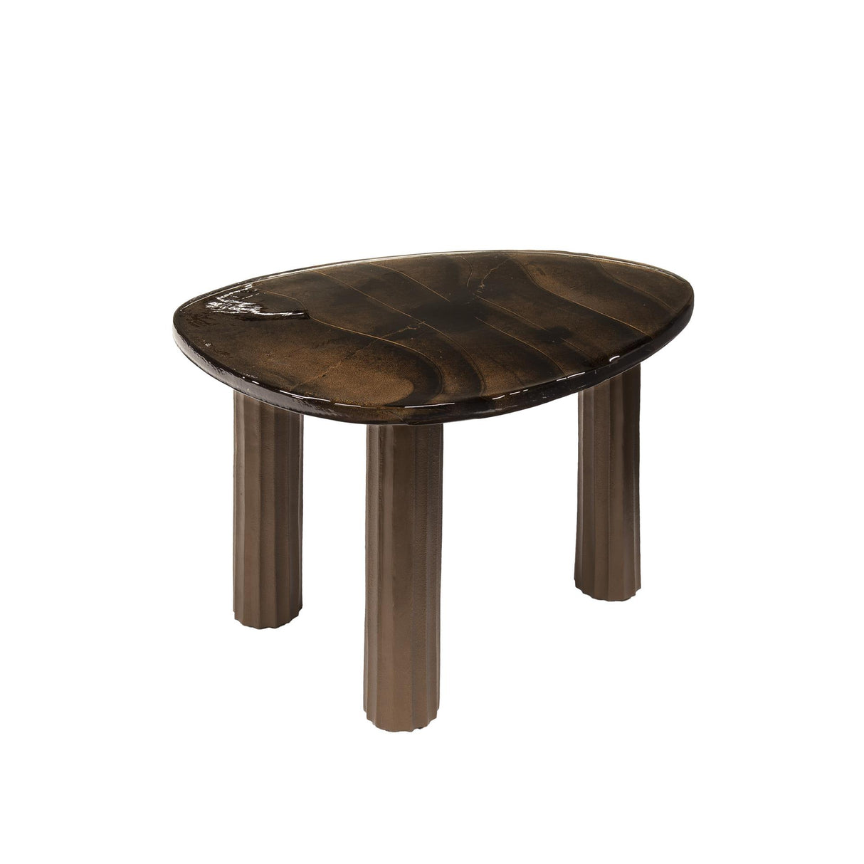 Salontafel Aura M antiek koper 62x45 cm