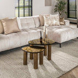 Salontafel Luna Antiek Goud 62x45x40 cm