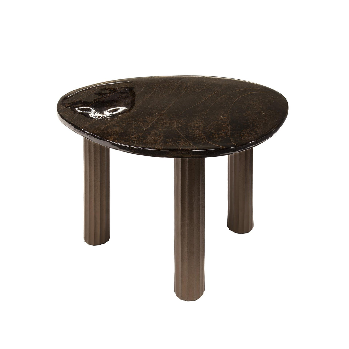 Salontafel Vesta L antiek koper 70x59 cm