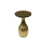 Bijzettafel Druppel S - Antiek Goud - 30x30x45 cm