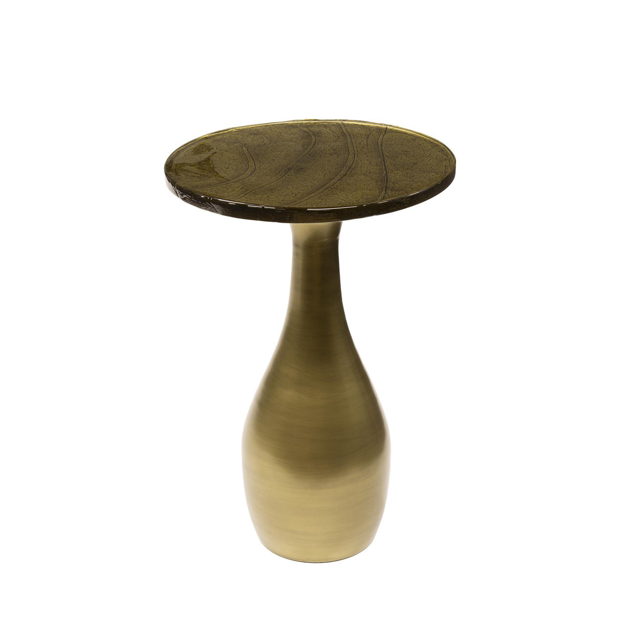 Bijzettafel Druppel M - Antiek Goud 40x60 cm