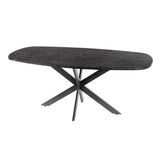 Eettafel Nova Deens Ovaal 215x105 cm - Grijs Metallic