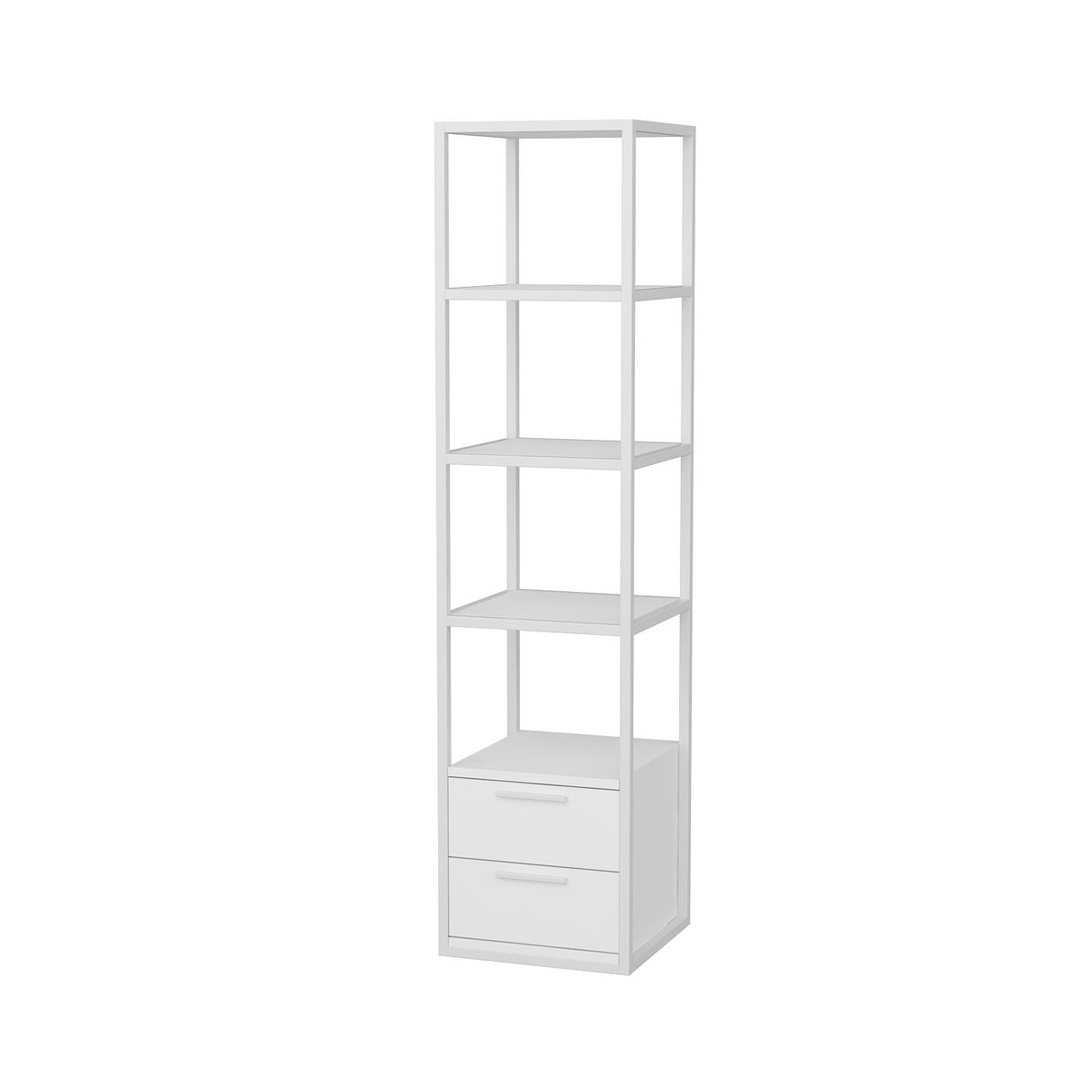Librería Robbins White White Melamine 39x160x39 cm