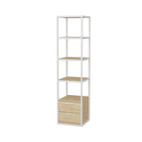 Librería Robbins White White Eik Melamine 39x160x39 cm