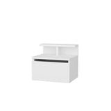 Nachtkastjes - Nachtkastje Alice Wit Melamine 39,8x35x35 cm - Dimehouse
