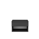 Nachtkastjes - Nachtkastje Jamot Antraciet Melamine 44,6x31,9x31,9 cm - Dimehouse