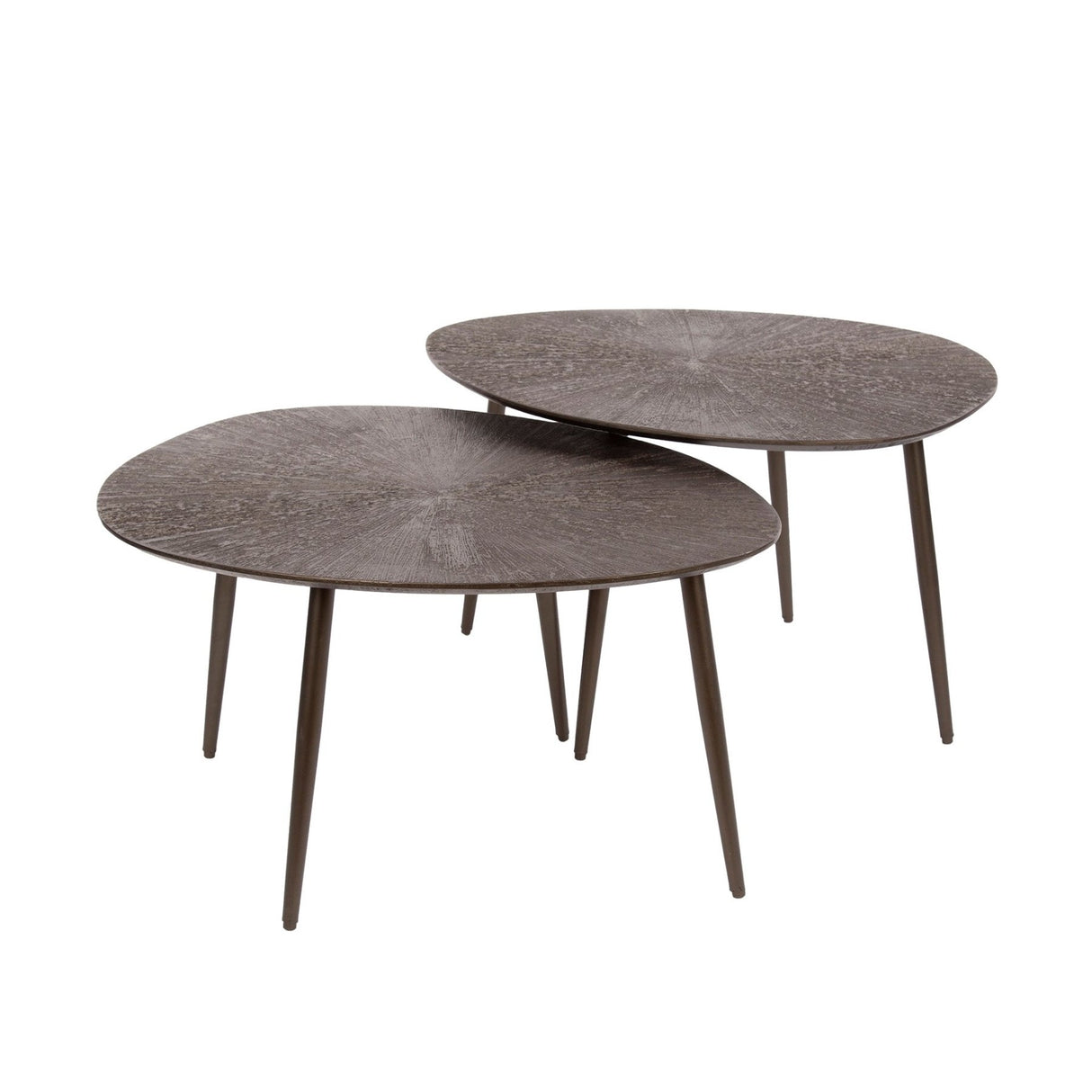 Salontafelset Juno Donkerbrons Metaal - Set van 2