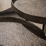 Conjunto de mesas de centro Luna Triangle, 2 en bronce, 80x60 cm 