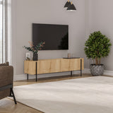 Herman tv-meubel Sapphire eikenlook 160 cm Gemelamineerd houtcomposiet