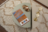 Salontafels - Ronde Salontafel As Groen Melamine 90 cm Orin - Dimehouse