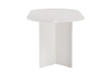 Mesa de comedor ovalada Melamina blanca - Japandi - 180x89,5x75 cm - Sota