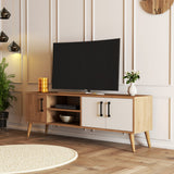 Muebles de TV Exxen Oak White Melamine 150x52x34 cm