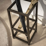 Sable Paraplubak cuadrado Drift Brown H53 cm 