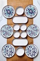 MCH09211 Azul Blanco 100% CERÁMICA 19 cm ancho