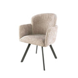 Juego de 2 sillas de comedor Luma Hoven color arena 