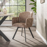 Juego de 2 sillas de comedor Linea Hoven Rich Champagne 