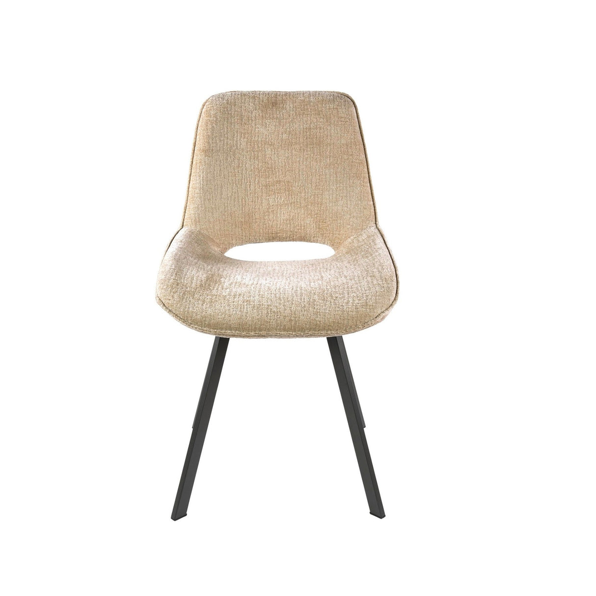 Juego de 4 sillas de comedor Avero giratorias Jaroq arena 