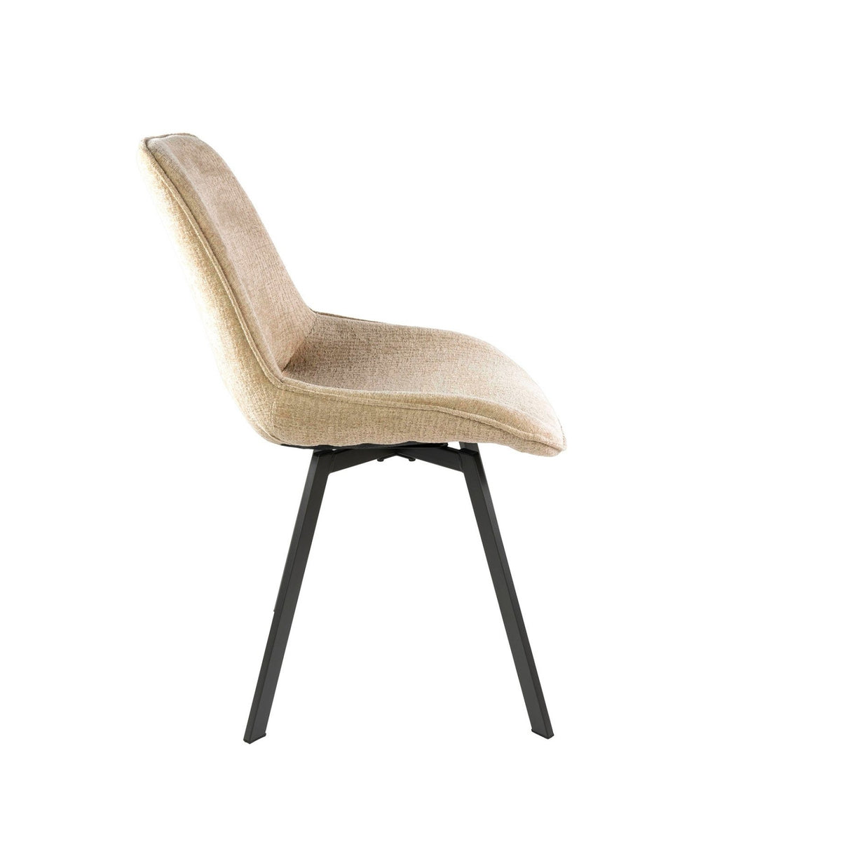 Juego de 4 sillas de comedor Avero giratorias Jaroq arena 