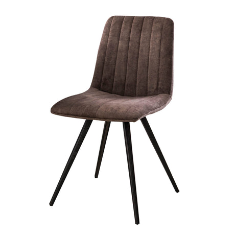 Eetkamerstoel Velvet Taupe Nova met Sierstiksel