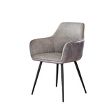 Set van 2 eetkamerstoelen Rivo Rib Rock Zilver