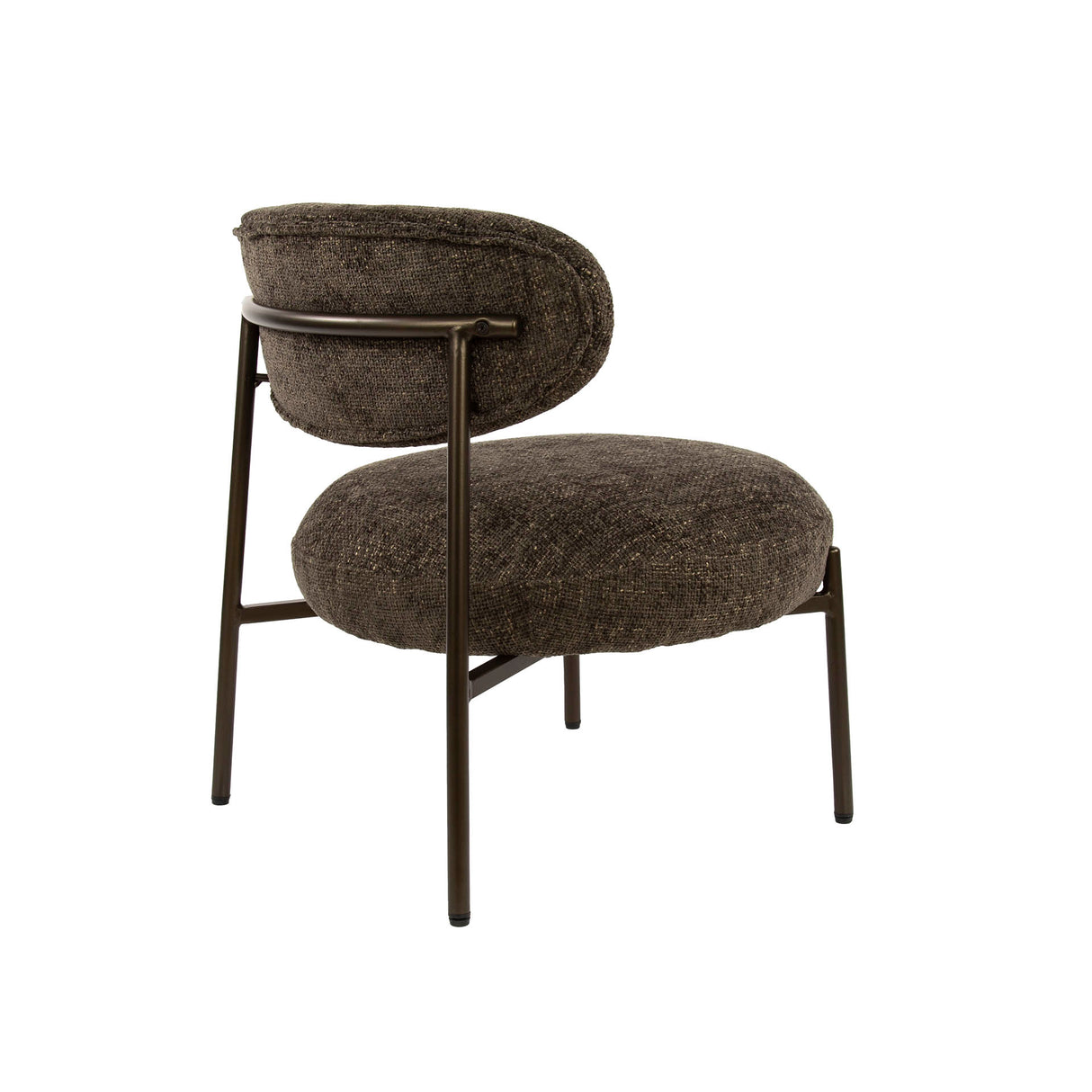 Fauteuil Juno - Stof Bruin - Compact & Comfortabel