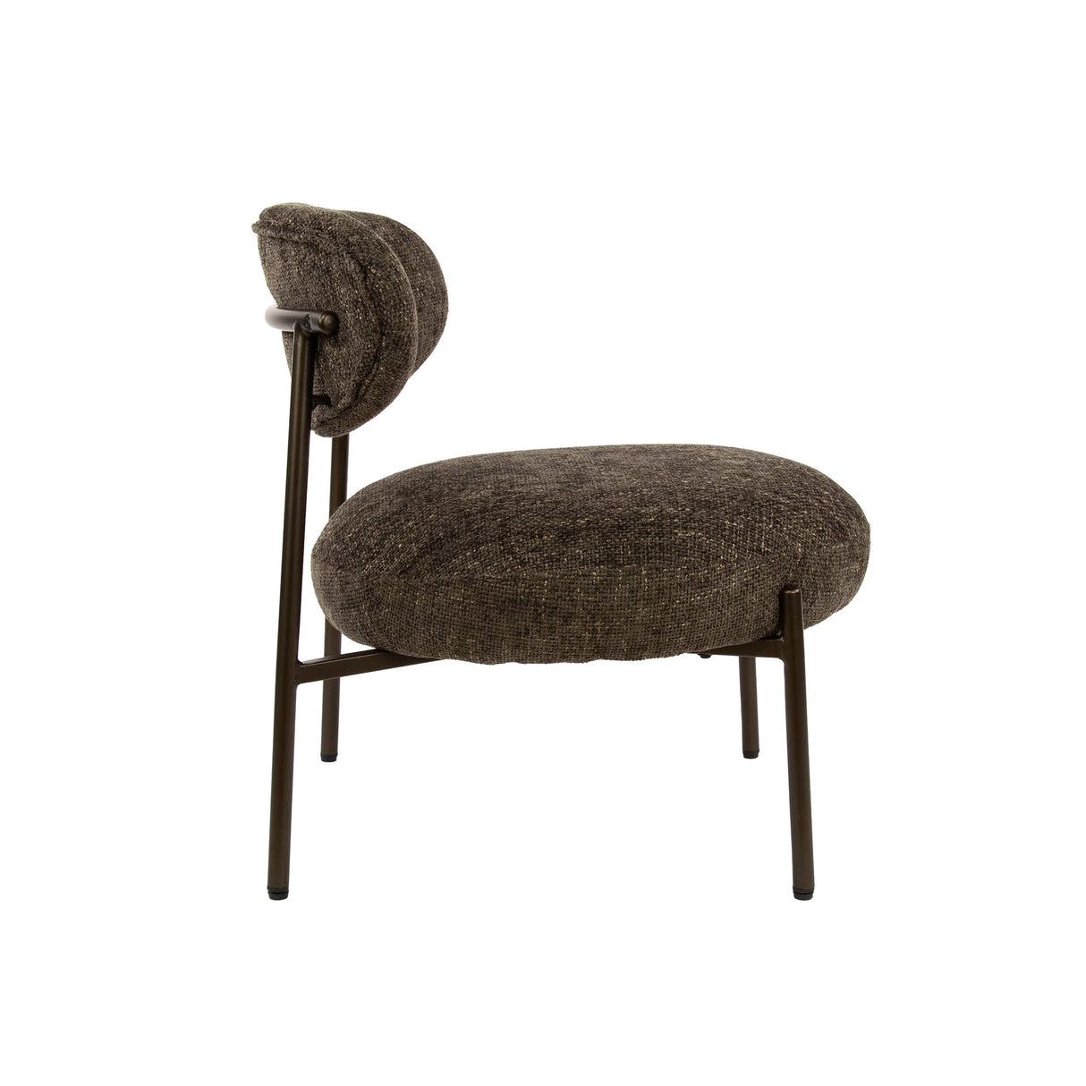 Fauteuil Juno - Stof Bruin - Compact & Comfortabel