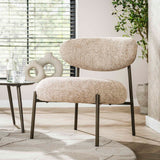 Fauteuil Nova Rond – Zandkleurige Stof
