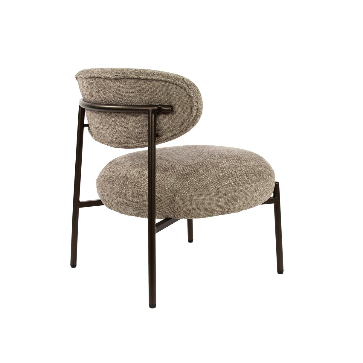 Fauteuil Nova Rond – Zandkleurige Stof